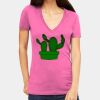 Tultex 214 - Ladies' Slim Fit Fine Jersey V-Neck Thumbnail