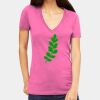Tultex 214 - Ladies' Slim Fit Fine Jersey V-Neck Thumbnail