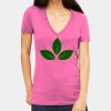 Tultex 214 - Ladies' Slim Fit Fine Jersey V-Neck Thumbnail
