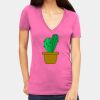 Tultex 214 - Ladies' Slim Fit Fine Jersey V-Neck Thumbnail