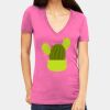 Tultex 214 - Ladies' Slim Fit Fine Jersey V-Neck Thumbnail
