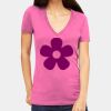 Tultex 214 - Ladies' Slim Fit Fine Jersey V-Neck Thumbnail