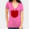 Tultex 214 - Ladies' Slim Fit Fine Jersey V-Neck Thumbnail