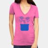 Tultex 214 - Ladies' Slim Fit Fine Jersey V-Neck Thumbnail