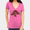 Tultex 214 - Ladies' Slim Fit Fine Jersey V-Neck Thumbnail