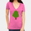 Tultex 214 - Ladies' Slim Fit Fine Jersey V-Neck Thumbnail