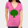 Tultex 214 - Ladies' Slim Fit Fine Jersey V-Neck Thumbnail
