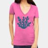 Tultex 214 - Ladies' Slim Fit Fine Jersey V-Neck Thumbnail