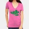 Tultex 214 - Ladies' Slim Fit Fine Jersey V-Neck Thumbnail