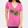 Tultex 214 - Ladies' Slim Fit Fine Jersey V-Neck Thumbnail