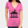 Tultex 214 - Ladies' Slim Fit Fine Jersey V-Neck Thumbnail