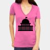 Tultex 214 - Ladies' Slim Fit Fine Jersey V-Neck Thumbnail