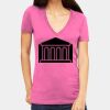 Tultex 214 - Ladies' Slim Fit Fine Jersey V-Neck Thumbnail