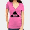 Tultex 214 - Ladies' Slim Fit Fine Jersey V-Neck Thumbnail