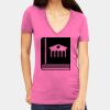 Tultex 214 - Ladies' Slim Fit Fine Jersey V-Neck Thumbnail