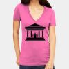 Tultex 214 - Ladies' Slim Fit Fine Jersey V-Neck Thumbnail