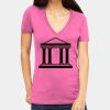 Tultex 214 - Ladies' Slim Fit Fine Jersey V-Neck Thumbnail