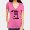 Tultex 214 - Ladies' Slim Fit Fine Jersey V-Neck Thumbnail