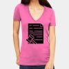 Tultex 214 - Ladies' Slim Fit Fine Jersey V-Neck Thumbnail