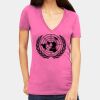 Tultex 214 - Ladies' Slim Fit Fine Jersey V-Neck Thumbnail