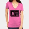 Tultex 214 - Ladies' Slim Fit Fine Jersey V-Neck Thumbnail