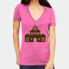 Tultex 214 - Ladies' Slim Fit Fine Jersey V-Neck Thumbnail