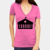 Tultex 214 - Ladies' Slim Fit Fine Jersey V-Neck Thumbnail
