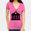 Tultex 214 - Ladies' Slim Fit Fine Jersey V-Neck Thumbnail