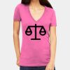 Tultex 214 - Ladies' Slim Fit Fine Jersey V-Neck Thumbnail