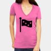 Tultex 214 - Ladies' Slim Fit Fine Jersey V-Neck Thumbnail