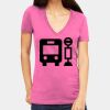Tultex 214 - Ladies' Slim Fit Fine Jersey V-Neck Thumbnail