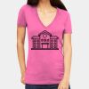 Tultex 214 - Ladies' Slim Fit Fine Jersey V-Neck Thumbnail