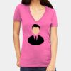 Tultex 214 - Ladies' Slim Fit Fine Jersey V-Neck Thumbnail