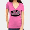 Tultex 214 - Ladies' Slim Fit Fine Jersey V-Neck Thumbnail