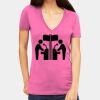 Tultex 214 - Ladies' Slim Fit Fine Jersey V-Neck Thumbnail