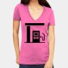 Tultex 214 - Ladies' Slim Fit Fine Jersey V-Neck Thumbnail