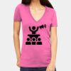 Tultex 214 - Ladies' Slim Fit Fine Jersey V-Neck Thumbnail