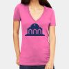 Tultex 214 - Ladies' Slim Fit Fine Jersey V-Neck Thumbnail