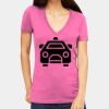 Tultex 214 - Ladies' Slim Fit Fine Jersey V-Neck Thumbnail