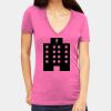 Tultex 214 - Ladies' Slim Fit Fine Jersey V-Neck Thumbnail