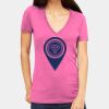 Tultex 214 - Ladies' Slim Fit Fine Jersey V-Neck Thumbnail