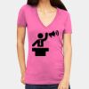 Tultex 214 - Ladies' Slim Fit Fine Jersey V-Neck Thumbnail