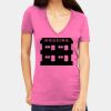 Tultex 214 - Ladies' Slim Fit Fine Jersey V-Neck Thumbnail