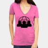 Tultex 214 - Ladies' Slim Fit Fine Jersey V-Neck Thumbnail