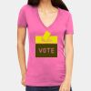 Tultex 214 - Ladies' Slim Fit Fine Jersey V-Neck Thumbnail