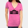 Tultex 214 - Ladies' Slim Fit Fine Jersey V-Neck Thumbnail