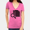Tultex 214 - Ladies' Slim Fit Fine Jersey V-Neck Thumbnail