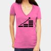 Tultex 214 - Ladies' Slim Fit Fine Jersey V-Neck Thumbnail