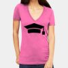 Tultex 214 - Ladies' Slim Fit Fine Jersey V-Neck Thumbnail
