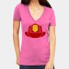Tultex 214 - Ladies' Slim Fit Fine Jersey V-Neck Thumbnail